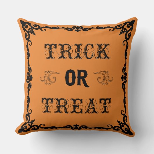 トリック・オア・トリートのハロウィンの装飾用クッション クッション (正面)