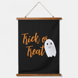 トリック・オア・トリートの幽霊 ハロウィン 吊り下げ型タペストリー