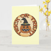 トリック・オア・トリートのTシャツおよびギフト カード (黄色い花)