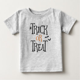 トリック・オア・トリートハロウィン ベビーTシャツ