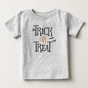 トリック・オア・トリートハロウィン ベビーTシャツ