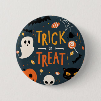 トリック・オア・トリートハロウィン 缶バッジ