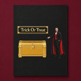 トリック・オア・トリート吸血鬼ハロウィン フリースブランケット