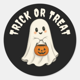 トリック・オア・トリート幽霊ハロウィン ラウンドシール
