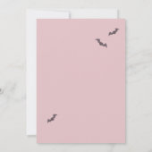 トリック・オア・トリート かわいいお化けの女の子 ハロウィンパーティー 招待状 (裏面)