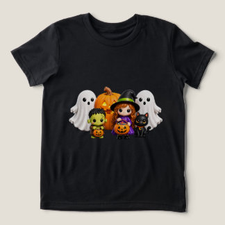 トリック・オア・トリート - かわいいハロウィンの友達 トライブレンドTシャツ