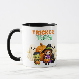 トリック・オア・トリート - かわいいハロウィンフレンズ マグカップ