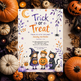 トリック・オア・トリート かわいい おもしろい お化け ハロウィン パーティー 招待状