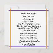 トリック・オア・トリート オア トランク・オア・トリート 招待状 (裏面)