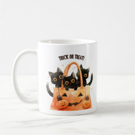 トリック・オア・トリート - キャンディバッグの猫マグ コーヒーマグカップ