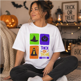 トリック・オア・トリート・クラブ レトロハロウィングリッド トライブレンドTシャツ
