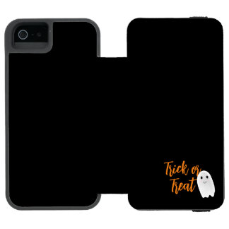 トリック・オア・トリート ゴースト ハロウィン iPhone SE/5/5sウォレットケース