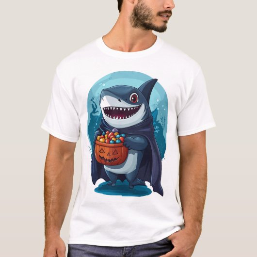 トリック・オア・トリート・シャーク Tシャツ (正面)