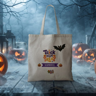 トリック・オア・トリート スウィート&スプーキー ハロウィーン おばけパーティー トートバッグ