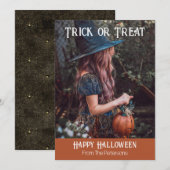 トリック・オア・トリート ハッピー・ハロウィン ホリデーカード (正面/裏面)