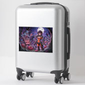 トリック・オア・トリート！ハロウィンのゾンビが脳みそを配ってる！ シール (スーツケース)