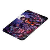 トリック・オア・トリート！ハロウィンのゾンビが脳みそを配ってる！ マグネット (左側)