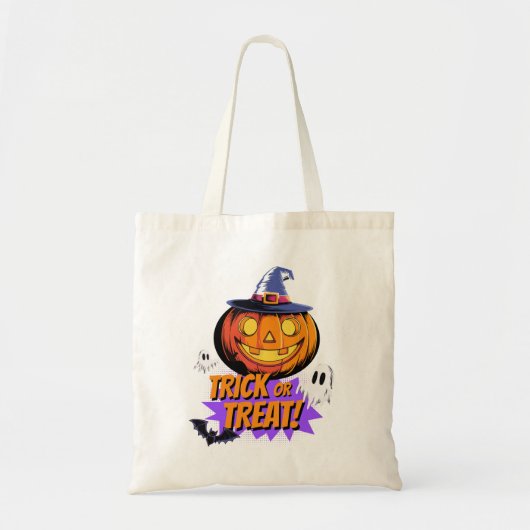 トリック・オア・トリート!ハロウィンの夜 トートバッグ (正面)