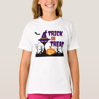 トリック・オア・トリート - ハロウィンの猫 - キッズTシャツ Tシャツ