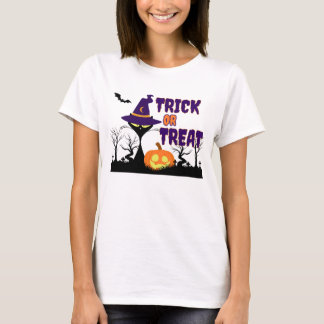 トリック・オア・トリート - ハロウィンの猫 - 女性用Tシャツ Tシャツ