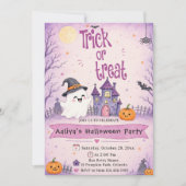 トリック・オア・トリート・ハロウィンパーティー 招待状 (正面)