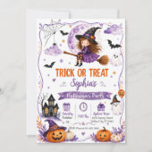 トリック・オア・トリート・ハロウィンパーティー 招待状 (正面)