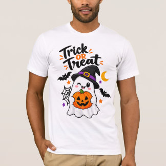 トリック・オア・トリート ハロウィン おばけ かぼちゃ 魔女 帽子 Tシャツ
