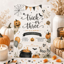 トリック・オア・トリート ハロウィン おばけ 3歳 誕生日パーティー