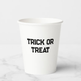トリック・オア・トリート ハロウィン スパイキー ブラック シンプル ミニ 紙コップ
