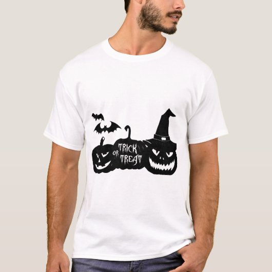 トリック・オア・トリート - ハロウィン - ハロウィン お菓子袋 Tシャツ (正面)