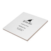 トリック オア トリート ハロウィン パーティー 黒い帽子の詳細 w タイル (側面)