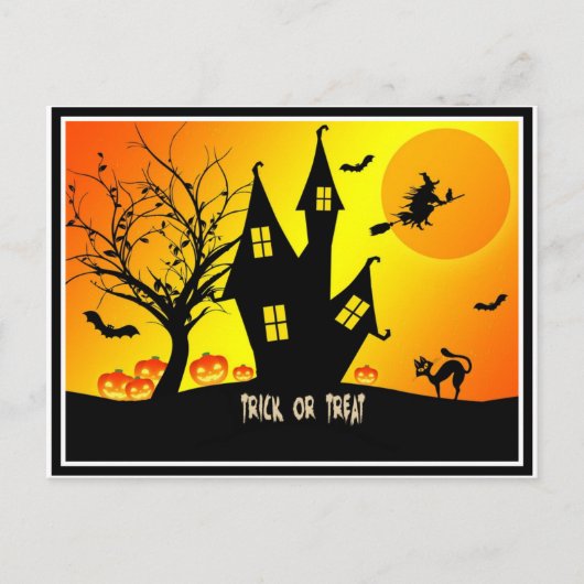 トリック・オア・トリート ハロウィン ポストカード (正面)