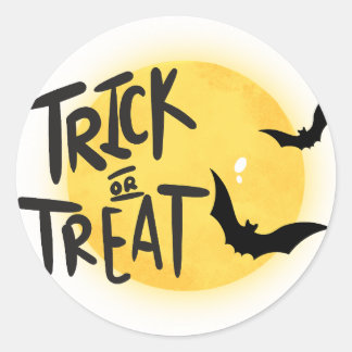 トリック・オア・トリート ハロウィン ラウンドシール