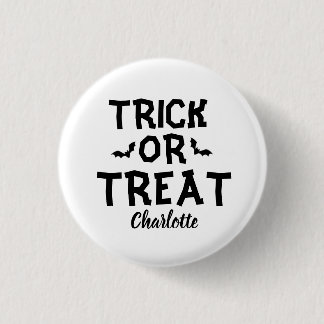 トリック・オア・トリート ハロウィン 缶バッジ