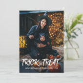 「トリック・オア・トリート」ハロウィーン家族の写真 シーズンカード (スタンド正面)