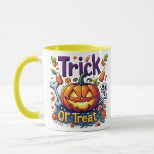 トリック・オア・トリート・パンプキン・キャンディ・スカル・ハロウィン 🎃 マグカップ