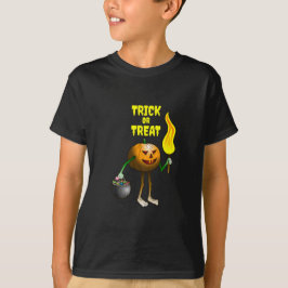 トリック・オア・トリート・パンプキンTシャツ Tシャツ