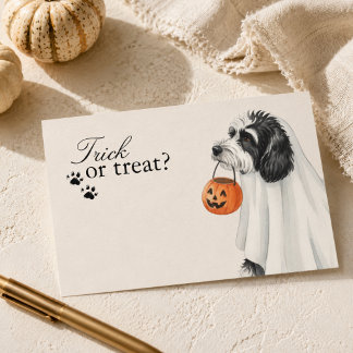 トリック・オア・トリート ラブラドゥードル 犬 ハロウィン ノートカード