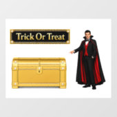 トリック・オア・トリート・ヴァンパイア・ハロウィン ウィンドウサイン (シート)