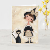 トリック・オア・トリート-挨拶状 カード (黄色い花)