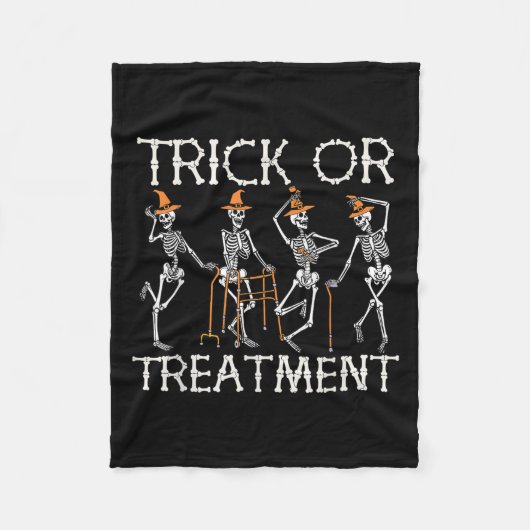 トリック オア ピーティー 物理療法 セラスタ ハロウィン フリースブランケット (正面)