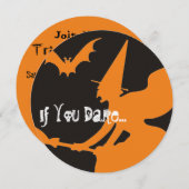 トリック&トリート5.25 x 5.25招待状円 招待状 (正面/裏面)