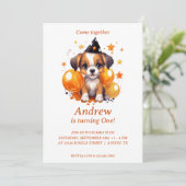 トリック、トリート、テール：誕生日パーティーの招待 招待状 (スタンド正面)