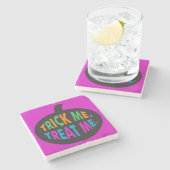 トリック・ミー・トリートメント・数々のハロウィーン・カラー ストーンコースター (横)