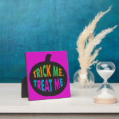 トリック・ミー・トリートメント・数々のハロウィーン・カラー フォトプラーク (インサイチュ)
