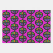 トリック・ミー・トリートメント・数々のハロウィーン・カラー ラッピングペーパーシート (正面2)