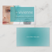 トリッシュ顔[青]名刺 名刺 (正面/裏面)