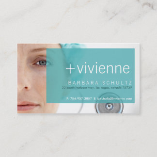 トリッシュ顔[青]名刺 名刺