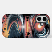 トリッピーなトロピカルビブラ Case-Mate iPhoneケース (裏面 (横))