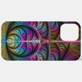 トリッピーな柄のカラフルな抽象的フラクタルアート Case-Mate iPhoneケース (裏面 (横))